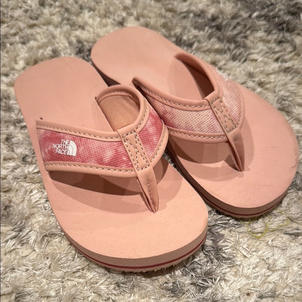 The North Face Light Pink Flip Flops
